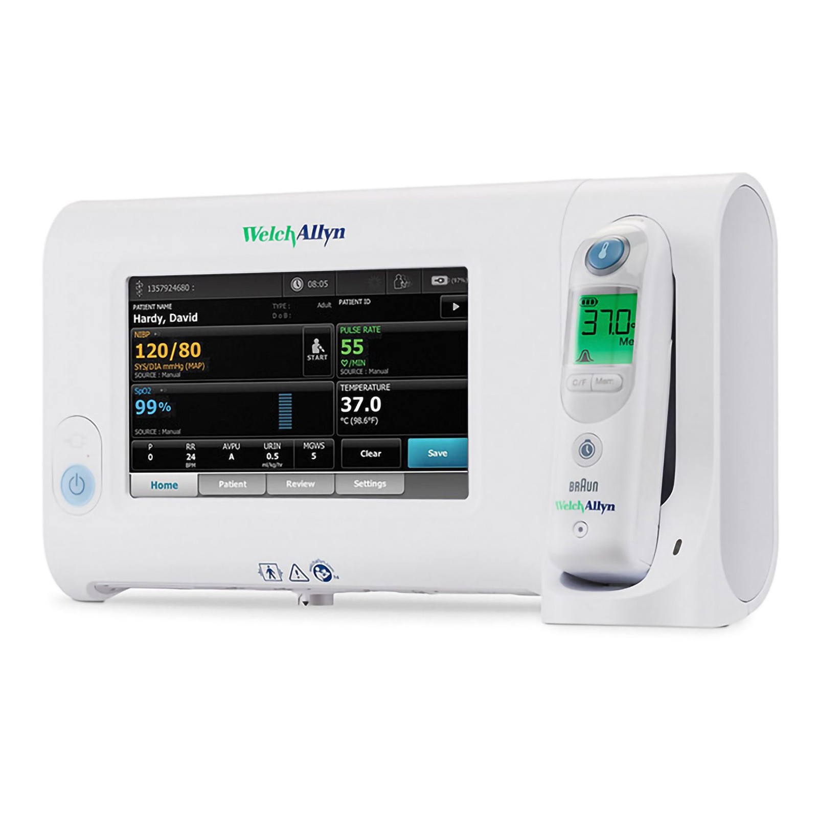 Welch Allyn Connex Spot 73WE Vital Signs Monitor - NIBP, SpO2 and Temperature