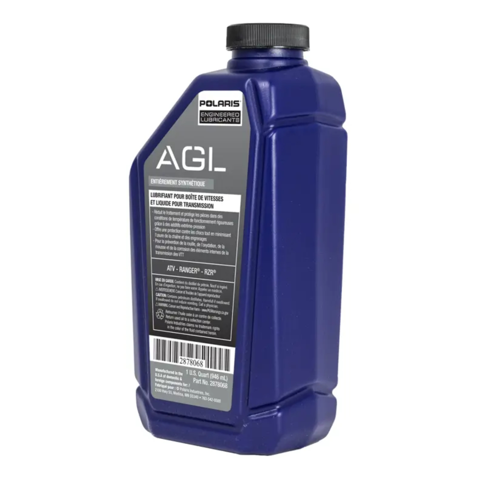 Polaris AGL Plus Synthetic Gearcase Oil Lube Lubricant/Transmission Fluid Quart