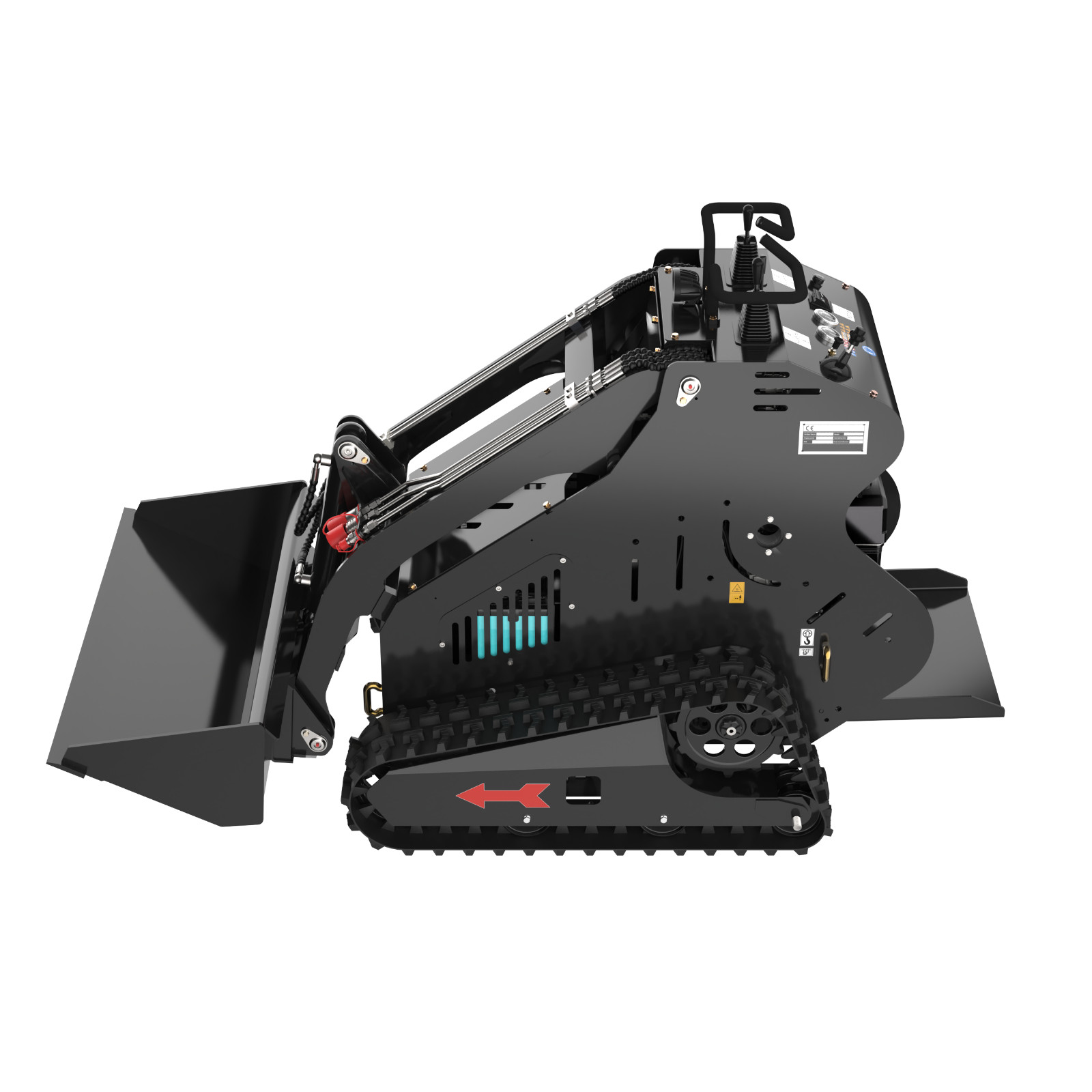 Mini Skid Steer Loader 13.5HP Tracked Compact Stand-On Loader