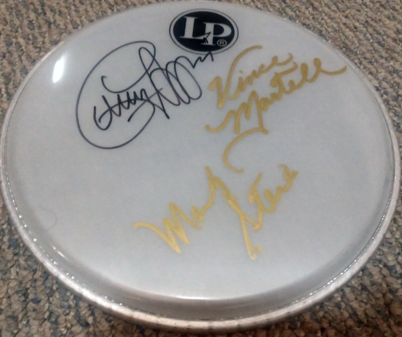 VANILLA FUDGE (Group Band) Signed Autograph Auto 10" Drumhead by 3 Originals