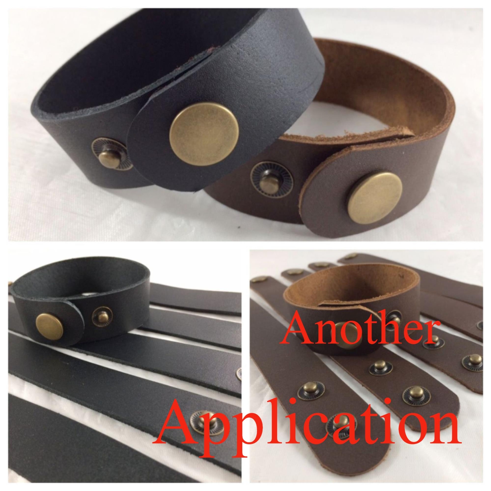 5-6 oz. Chrome Tanned Genuine Leather Strip Strap Blank 60 inches Plus 8 Widths