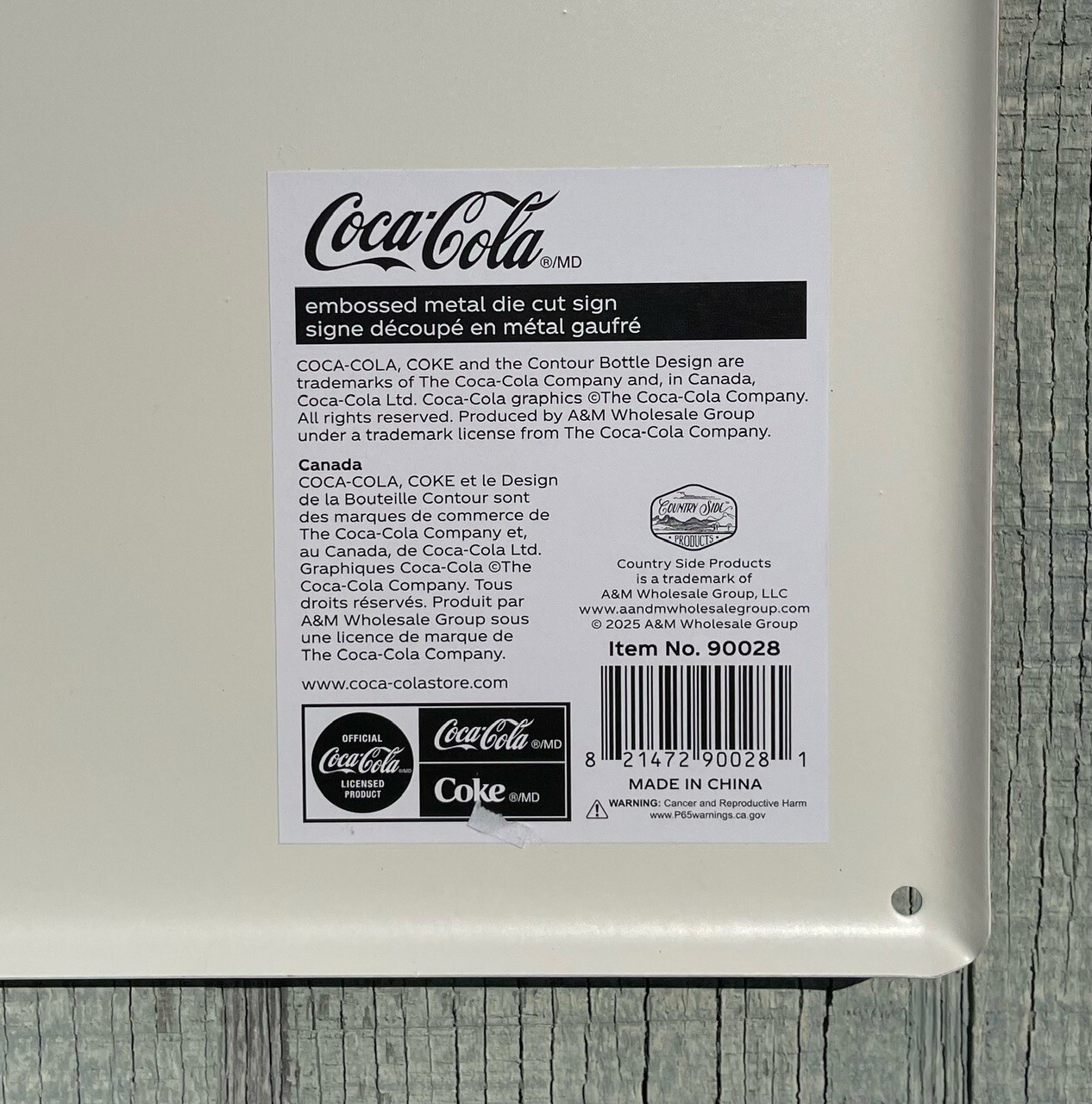 Classic Coke Bottle VENDING MACHINE Sign Coca-Cola METAL Hanging Wall Home Decor