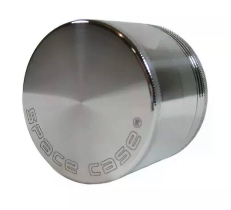 SPACE CASE Grinder Magnetic Herb - Medium 2.5 inch (SILVER) 4 Pcs - US SELLER