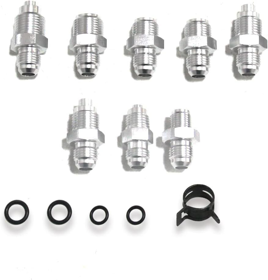 Universal Power Steering Pump Hose Kit Replace for GM LS Swap Pressure Return