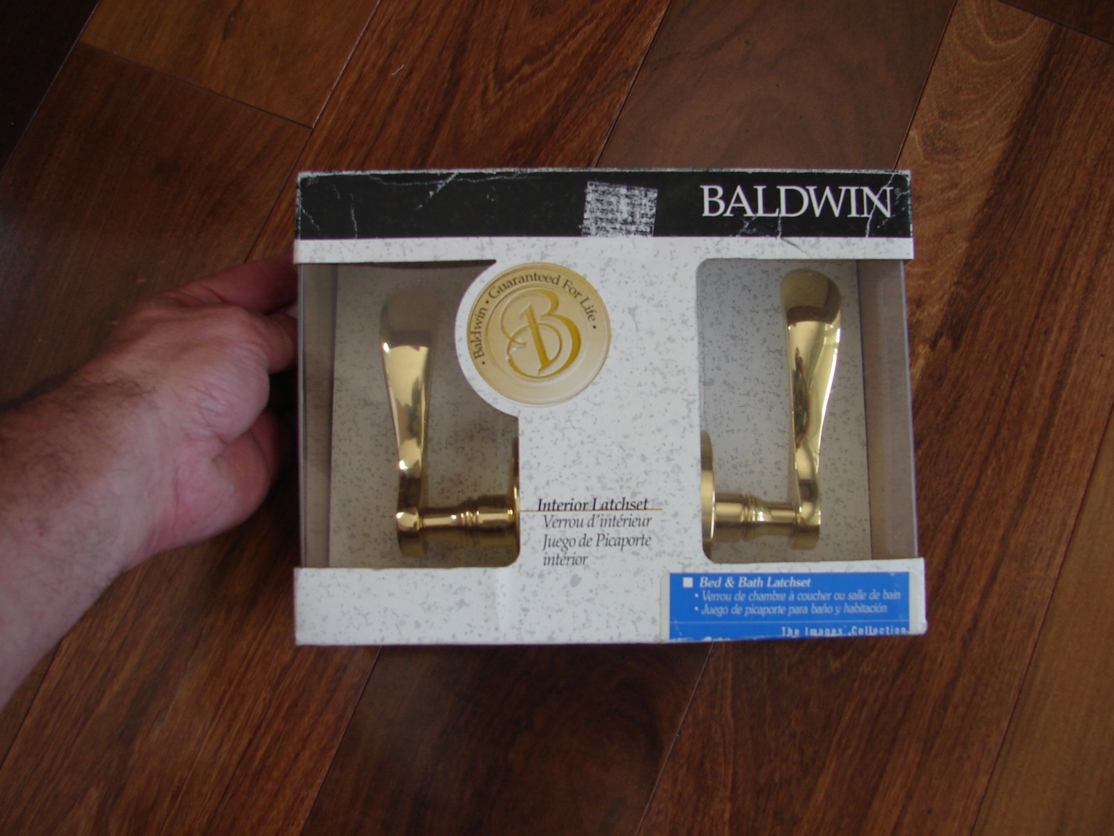 Baldwin Bed Bath Interior Latchset 95455-030 Polished Brass PRIV Door Handle New