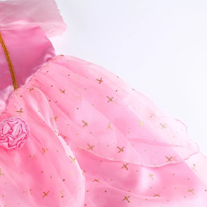 NEW Princess Aurora Sleeping Beauty Dress Girls Halloween Costume