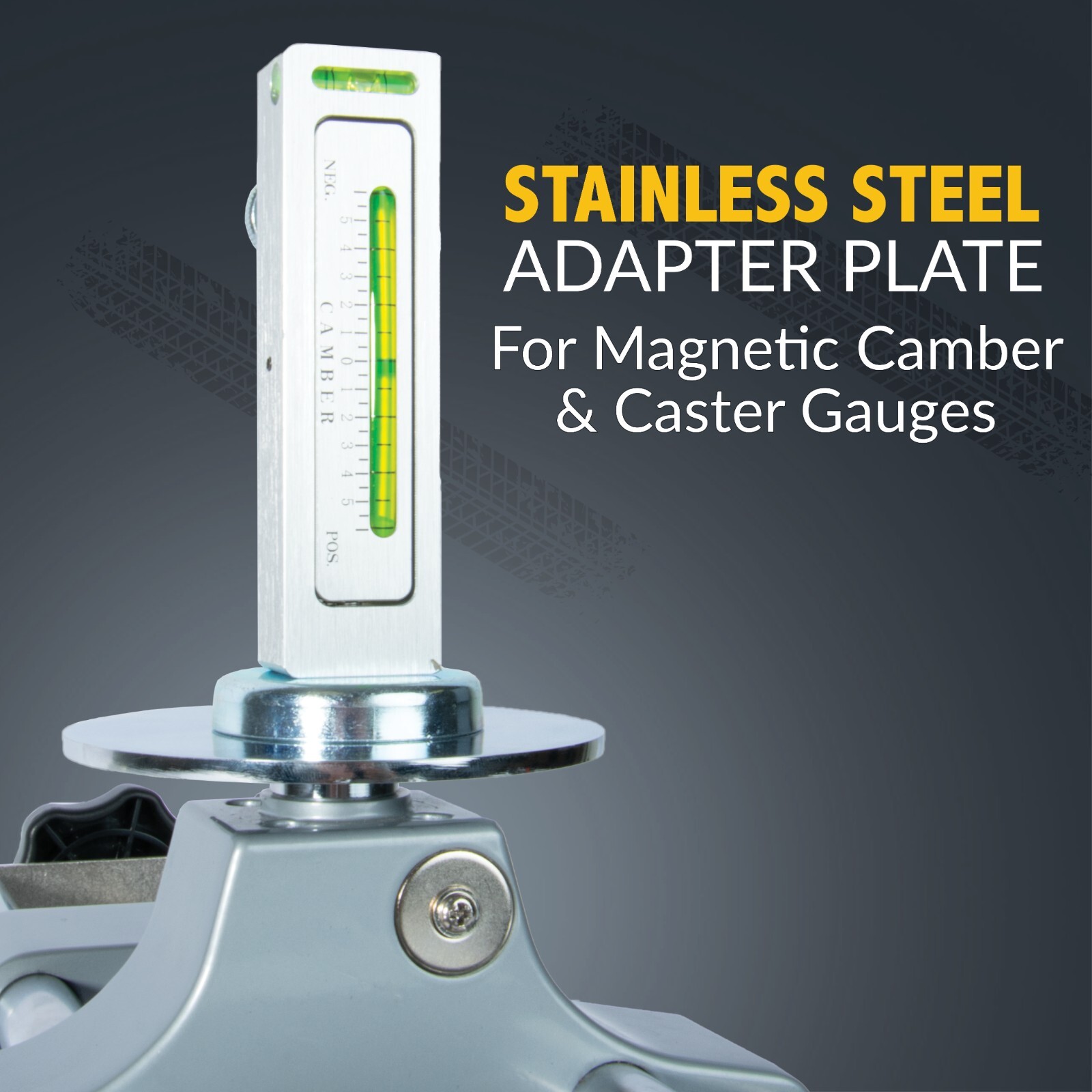 3D DSP Wheel Alignment Wheel Clamp with Adapter for Magnetic Gauges (2 Pack Set)