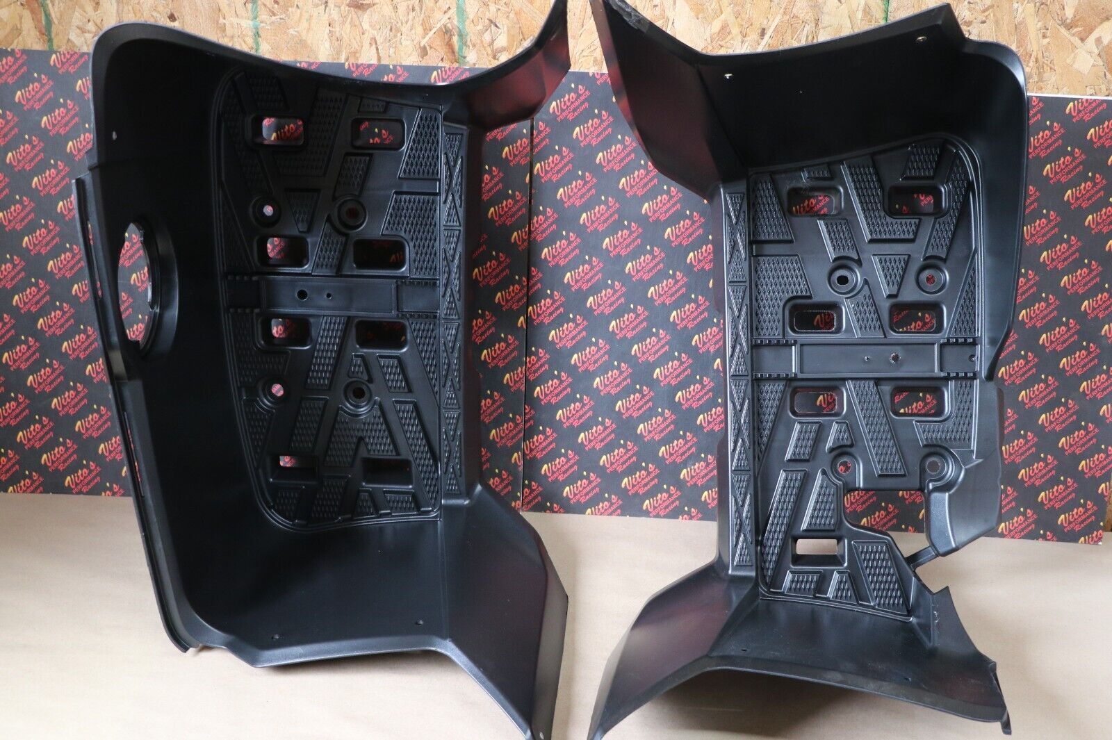 2 x OEM Floorboard footrest footwell guards L+R Yamaha Kodiak Grizzly 550 700