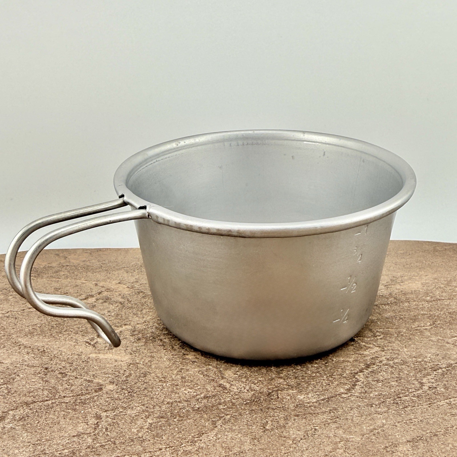 Vintage Rocky Cup Stainless Steel Made in USA 1c/250mL Camping Hiking Gorpcore J