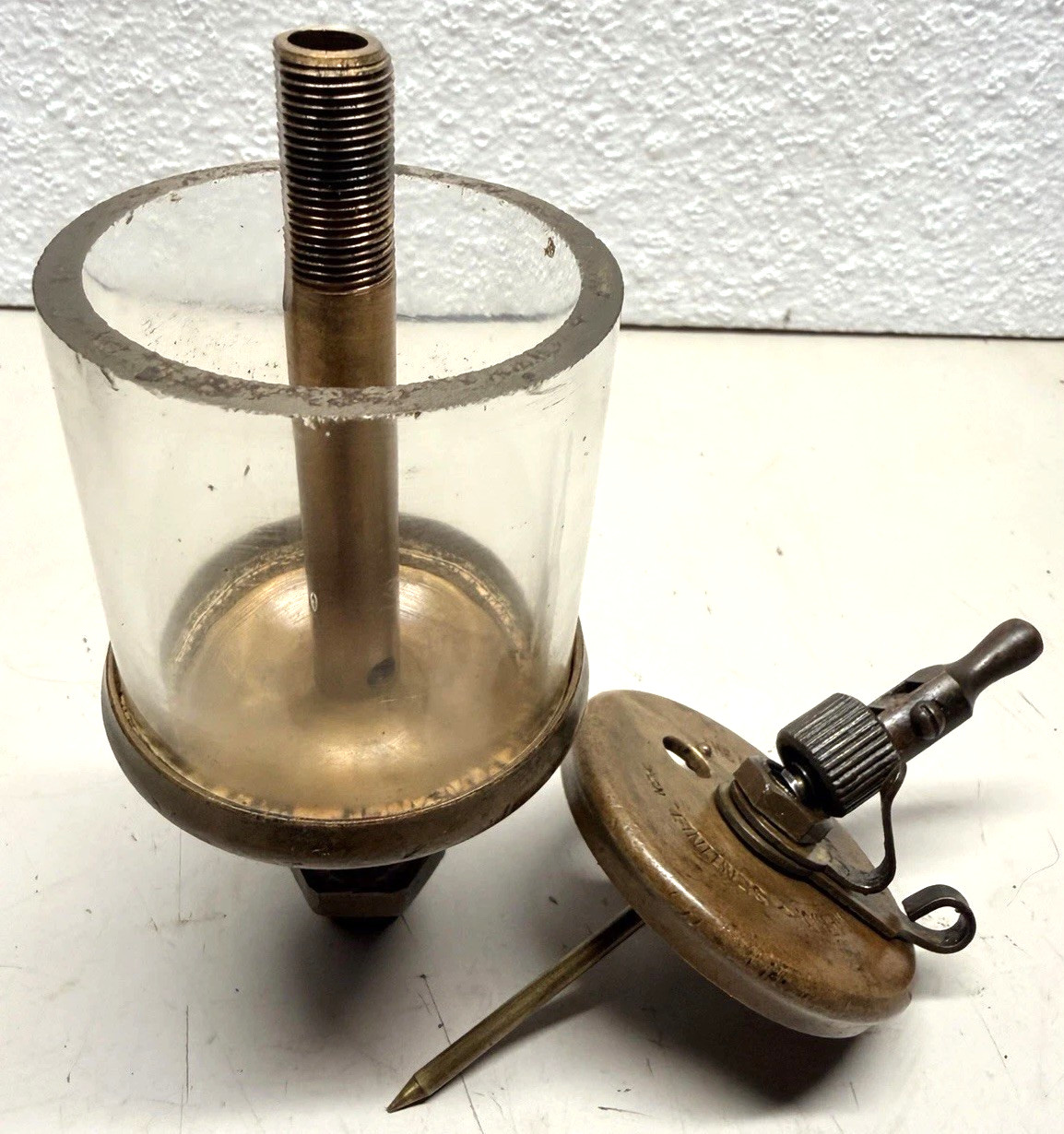 LUNKENHEIMER No. 4 SENTINEL BRASS Oiler Hit Miss Gas Engine Antique OLD STYLE