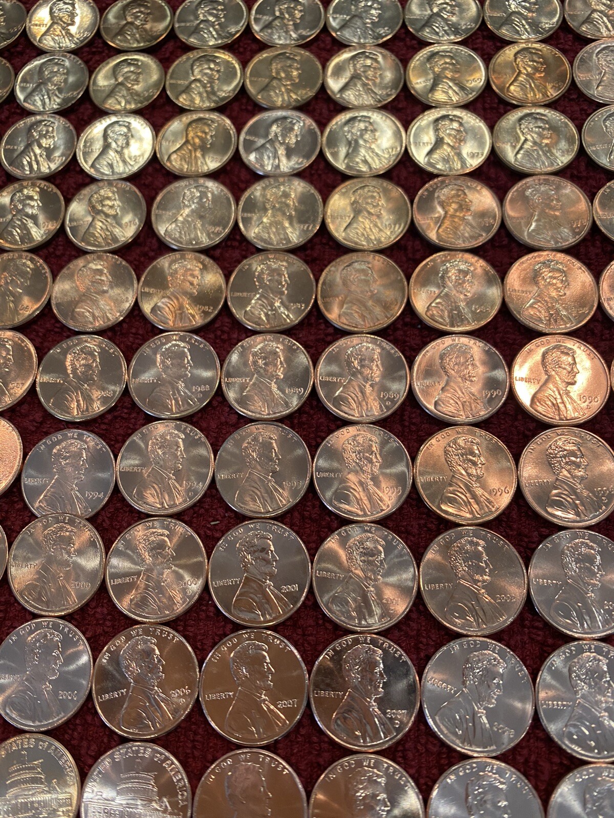 UPGRADED Lincoln MEM/SHIE Cents BU - Complete Set Of 142 Coins-1959 - 2024 P/D/S