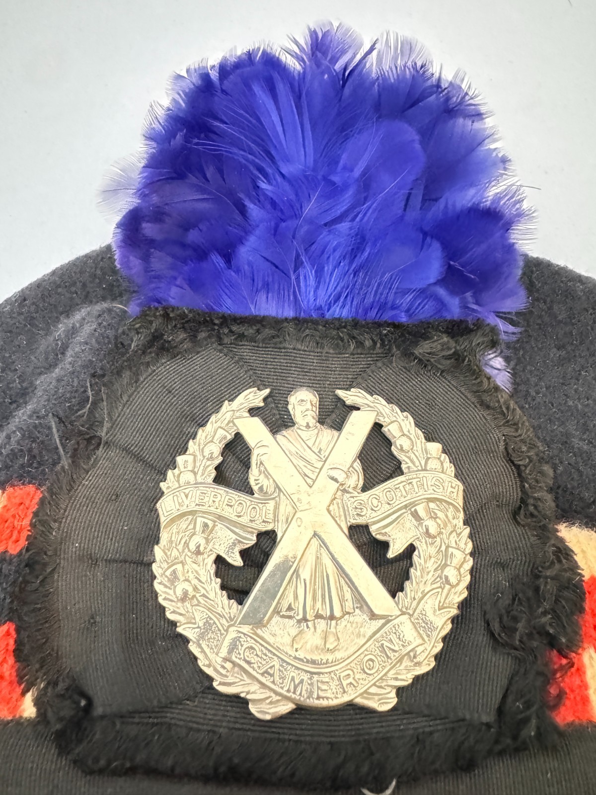 British Army Liverpool Scottish (Cameron Highlanders) Diced Tam O Shanter Cap