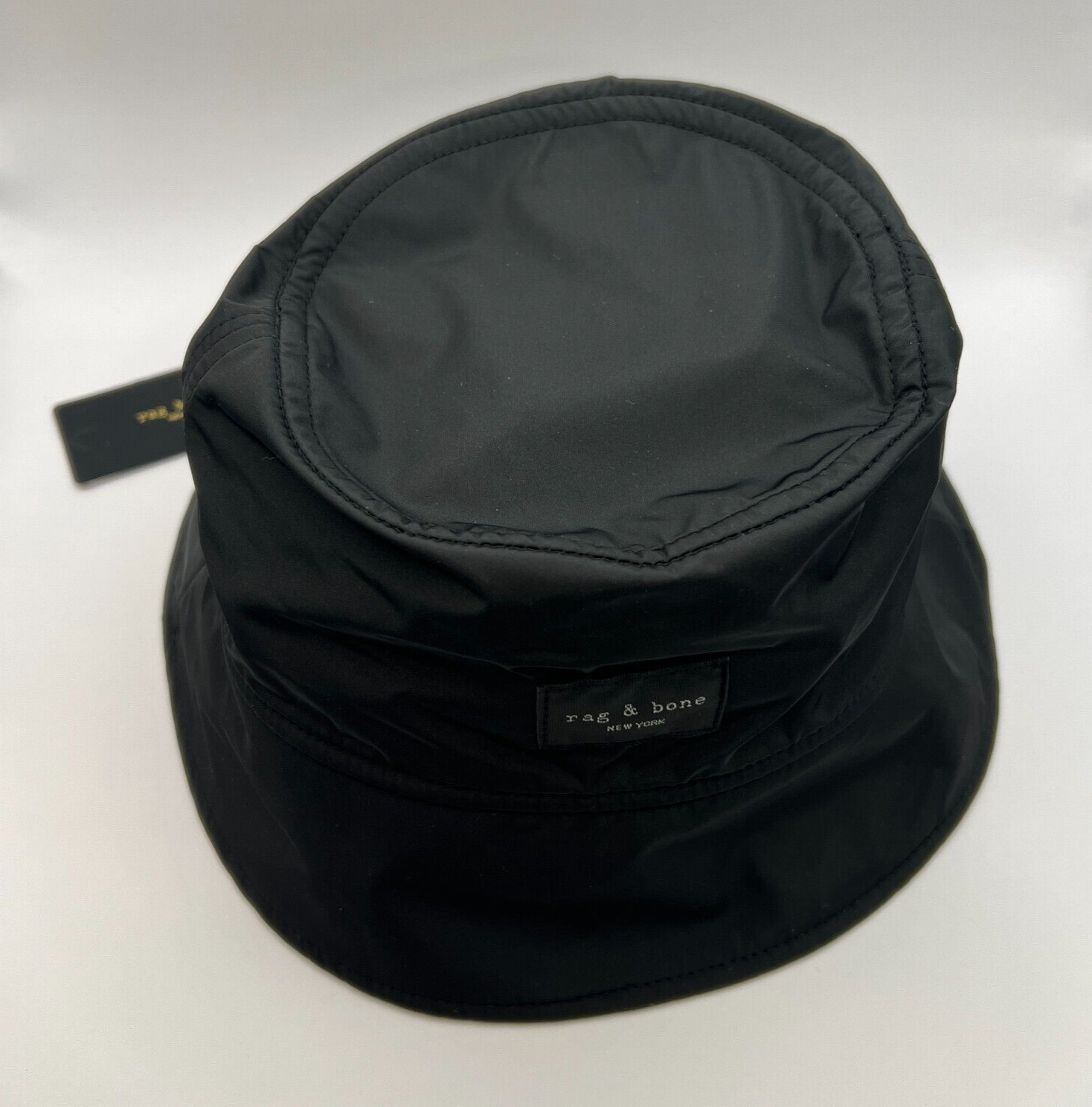 Rag & Bone Black Addison Bucket Hat sz M/L Women's Summer Lightweight Breathable