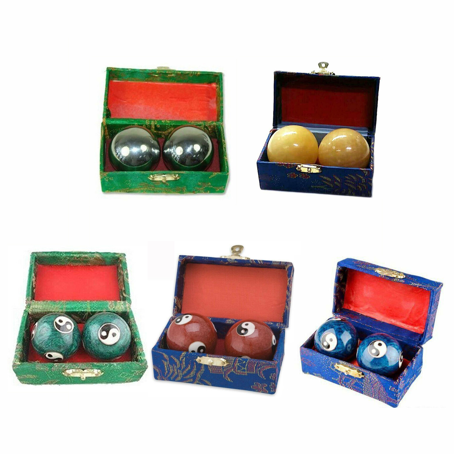 JapanBargain Chinese Health Stress Relieve Hand Exercise Baoding Balls