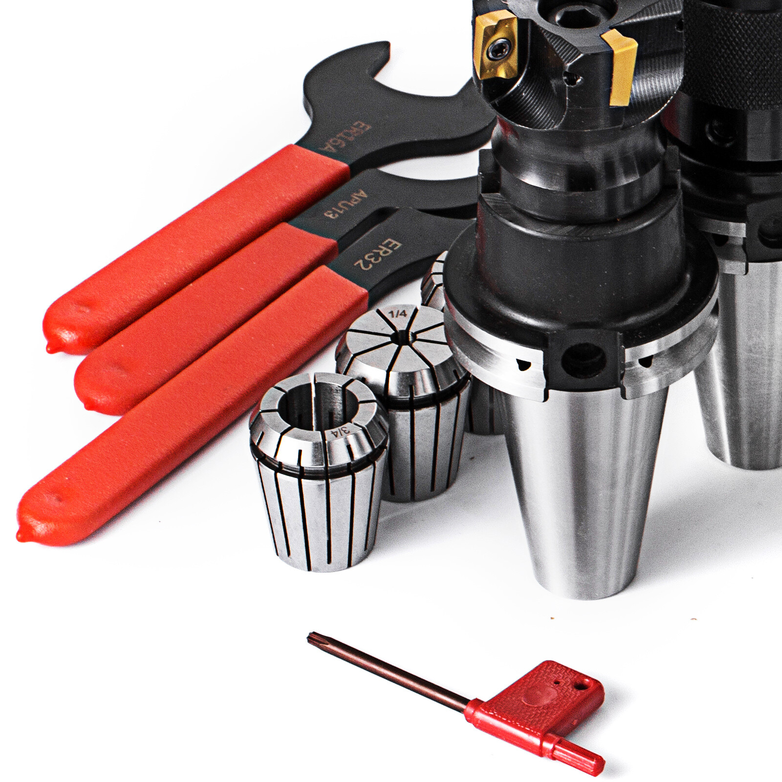 CAT 40 Tooling Kit for Haas Fadal CNC Mill-ER Chuck Collet Holder ER32/16 Tap