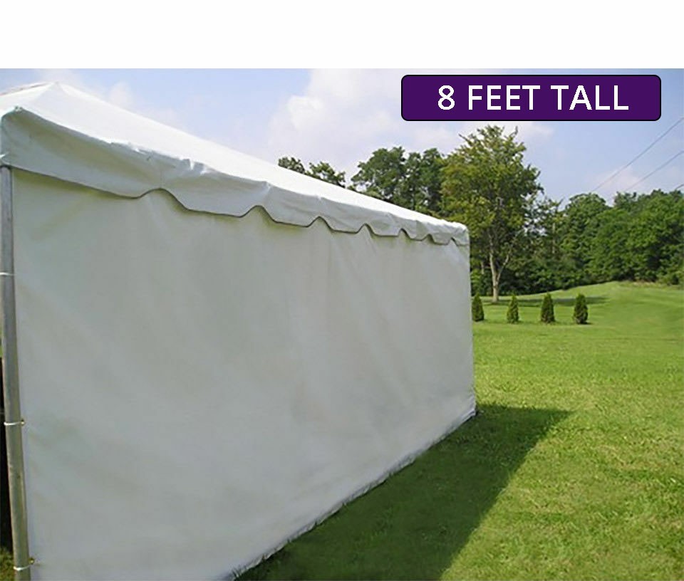 20 x 20 Tent Sidewall Kit 8ft Water Resistant Polyethylene