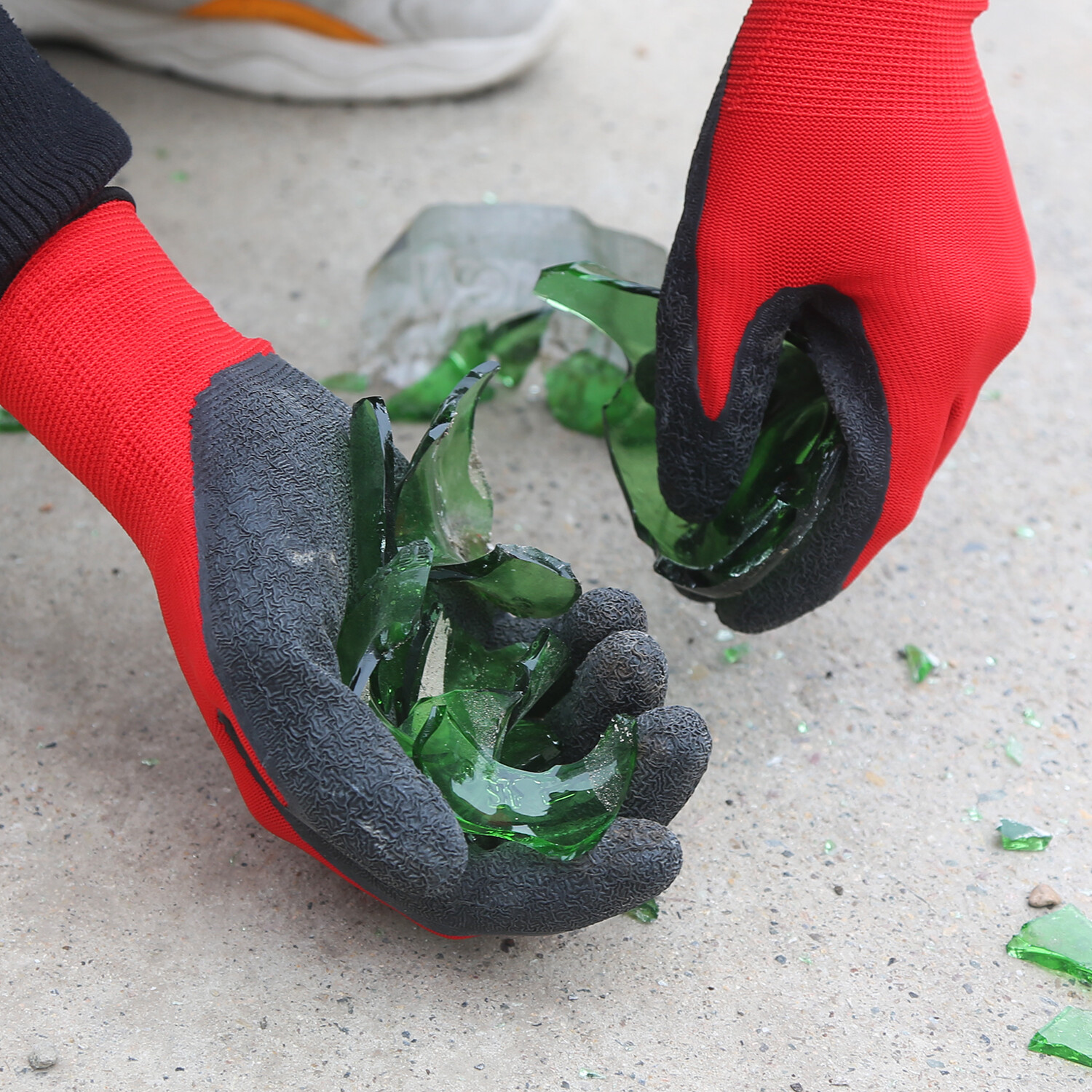 EvridWear 12 Pairs Pack Crinkle Latex Rubber Coated Work Gloves