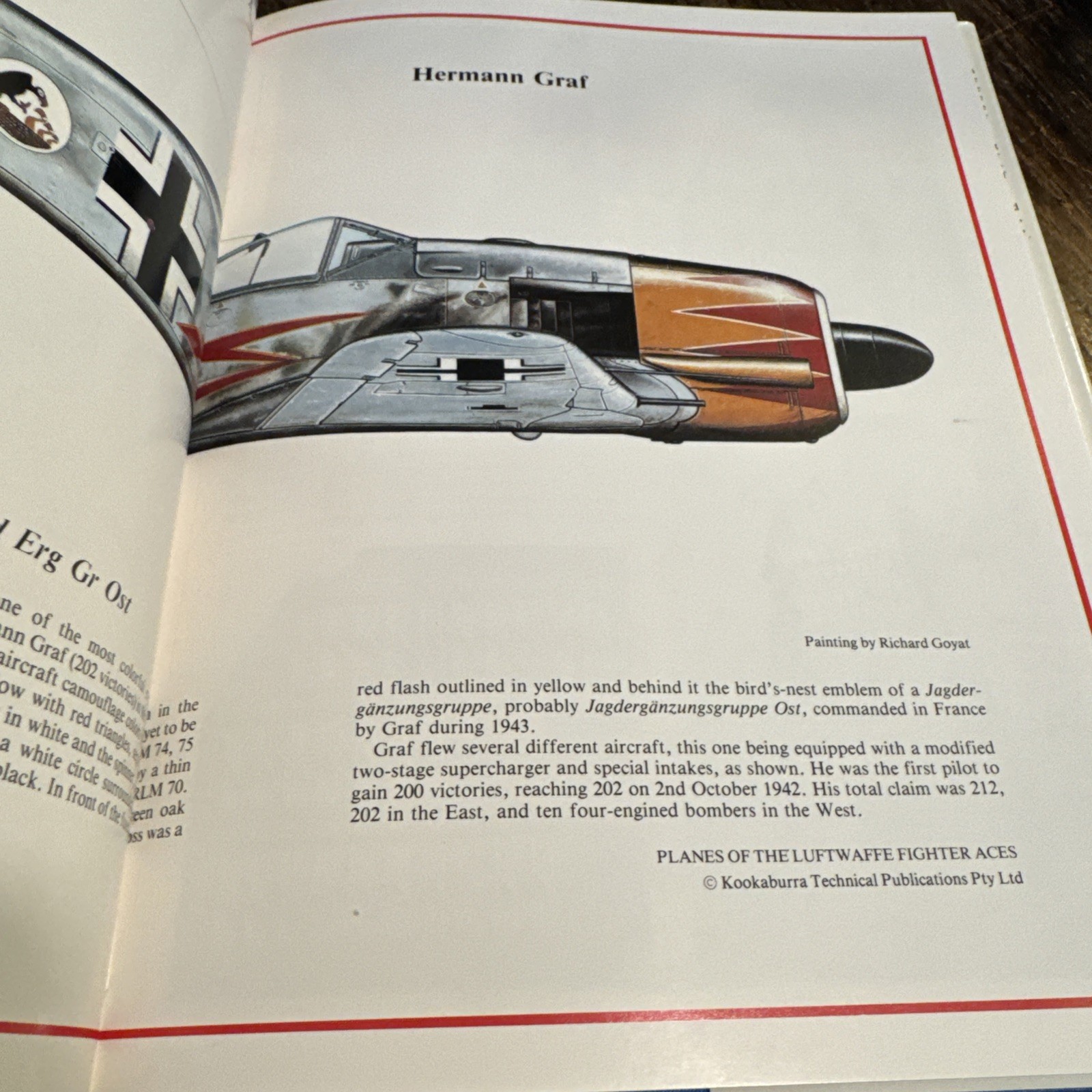 WW2 German Planes of the Luftwaffe Fighter Aces Vol 1 Hardcover Reference Book