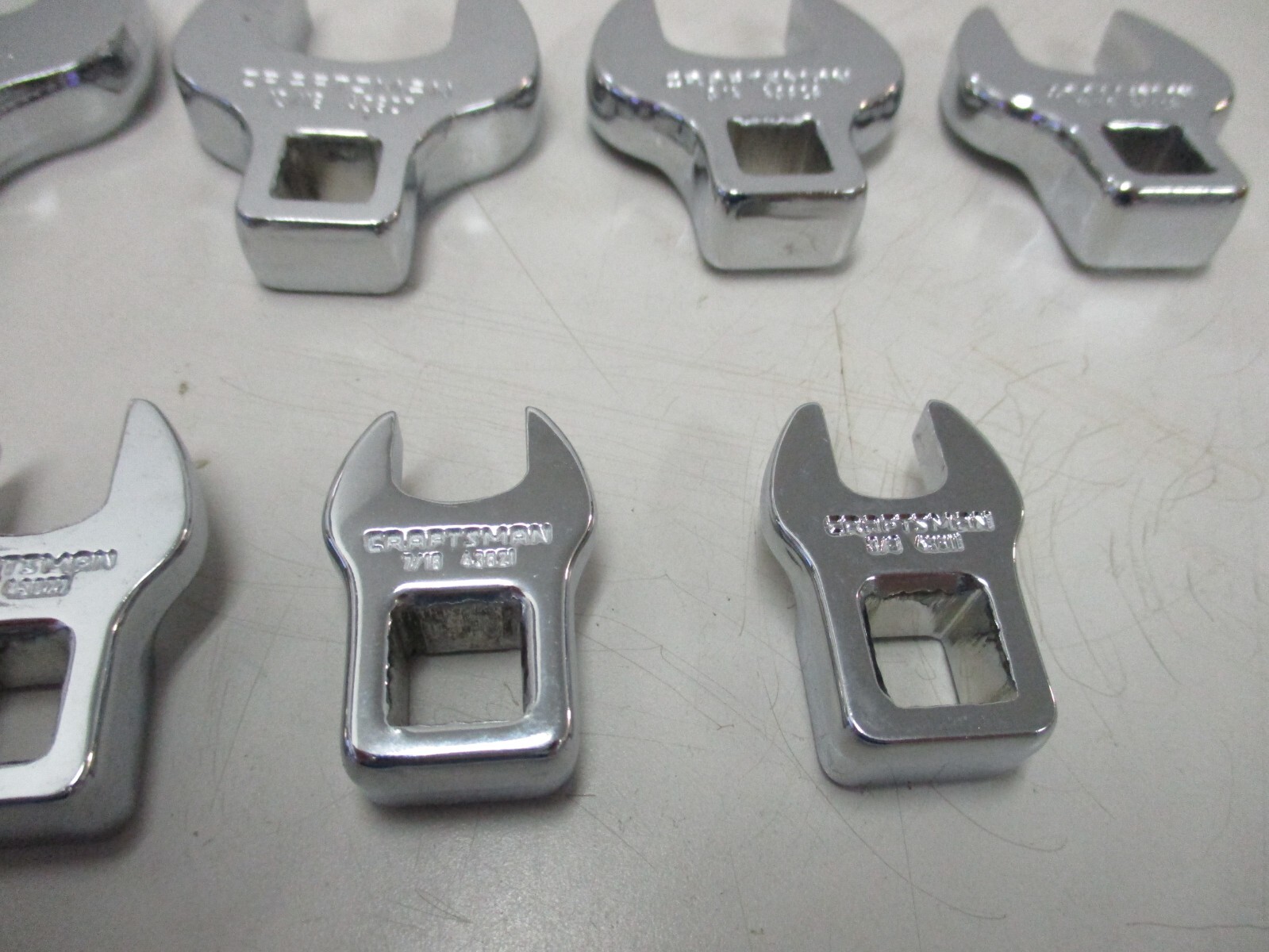 Craftsman 10pc 3/8 Drive SAE Crowfoot Wrench Set 3/8 thru 1"