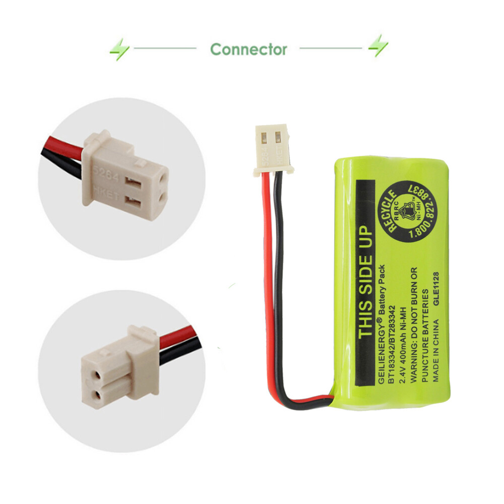4X Cordless Phone Battery For BT-183342 BT283342 AT&T BT166342 Empire CPH-515J