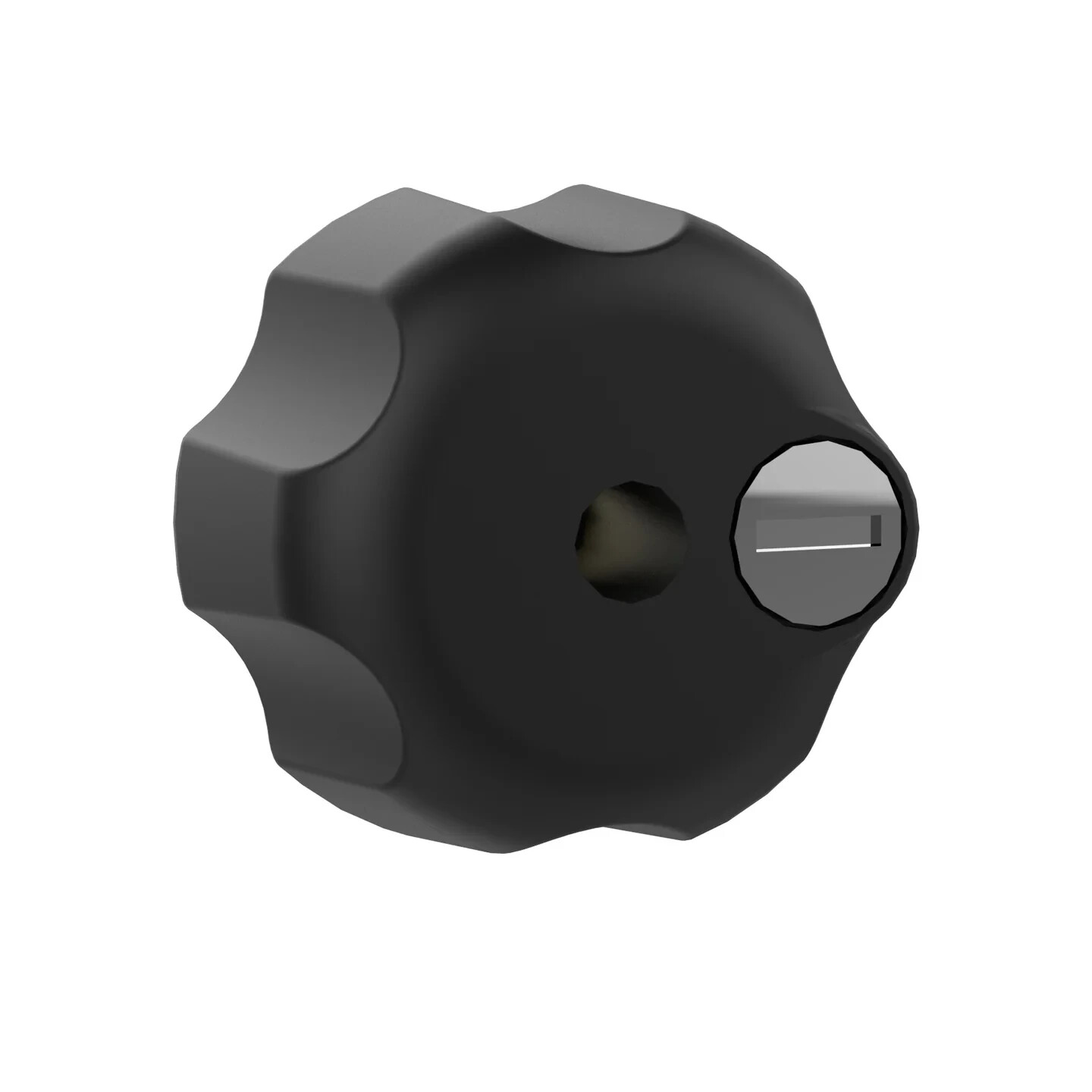 RAM-KNOB3LU Key Lock Knob w/ Brass Insert for RAM B-Size 1" in. Socket Arms