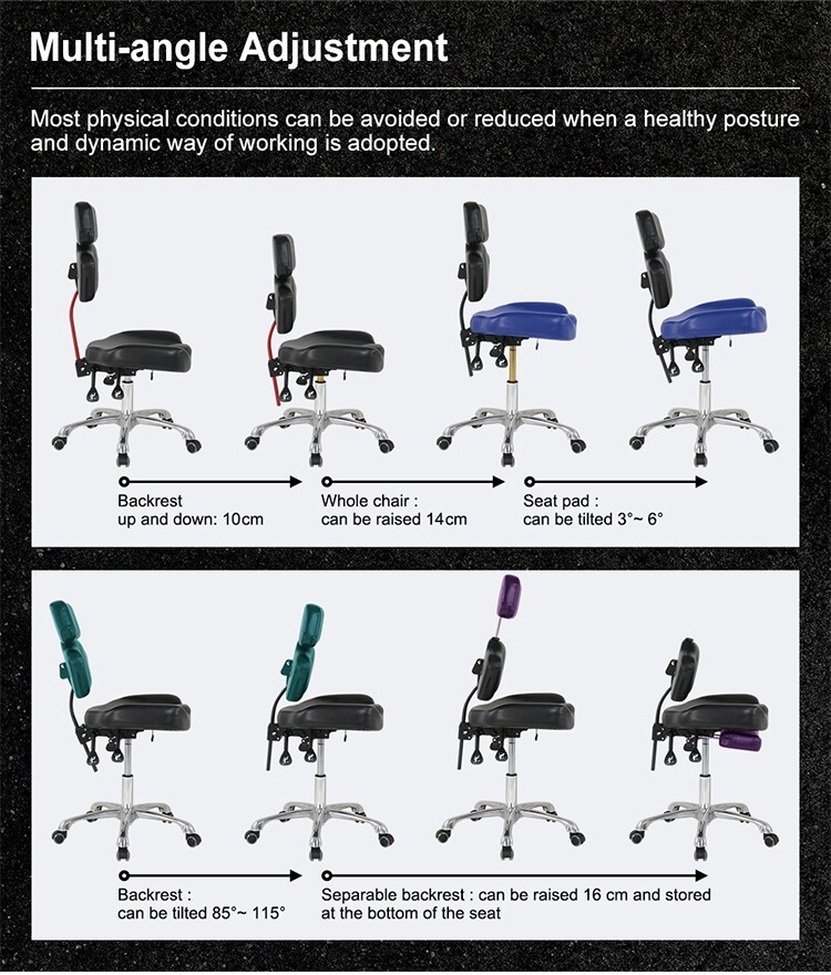 TATARTIST Tattoo Chair Hydraulic Swivel Tattoo Master Chair Adjustable Backrest