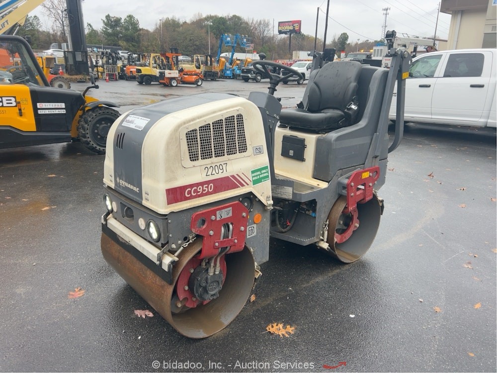 2023 Dynapac CC950 Smooth Double Drum Vibratory Ride On Roller Compactor bidadoo