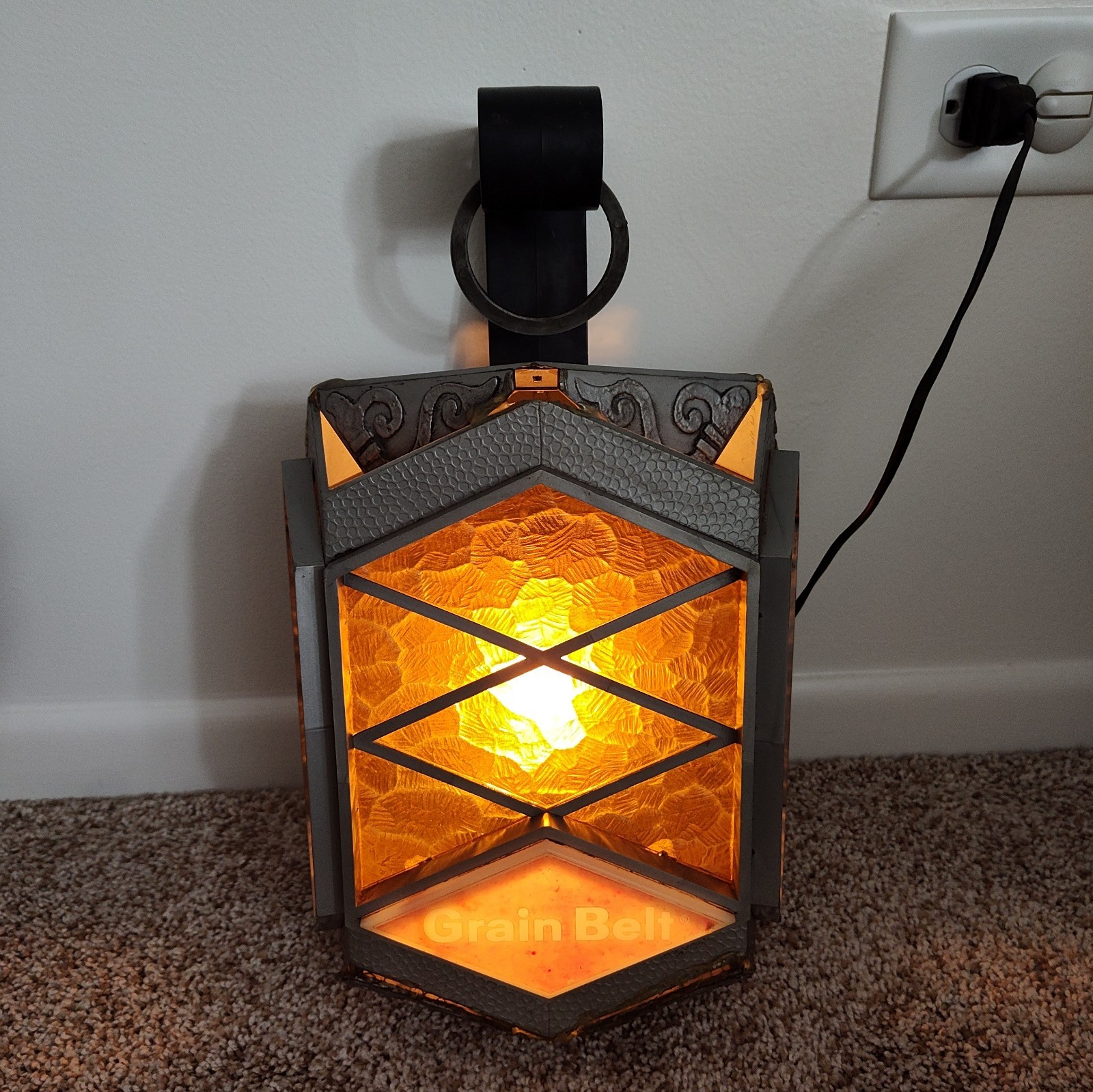 Grain Belt Beer Lighted Lantern Sconce Sign