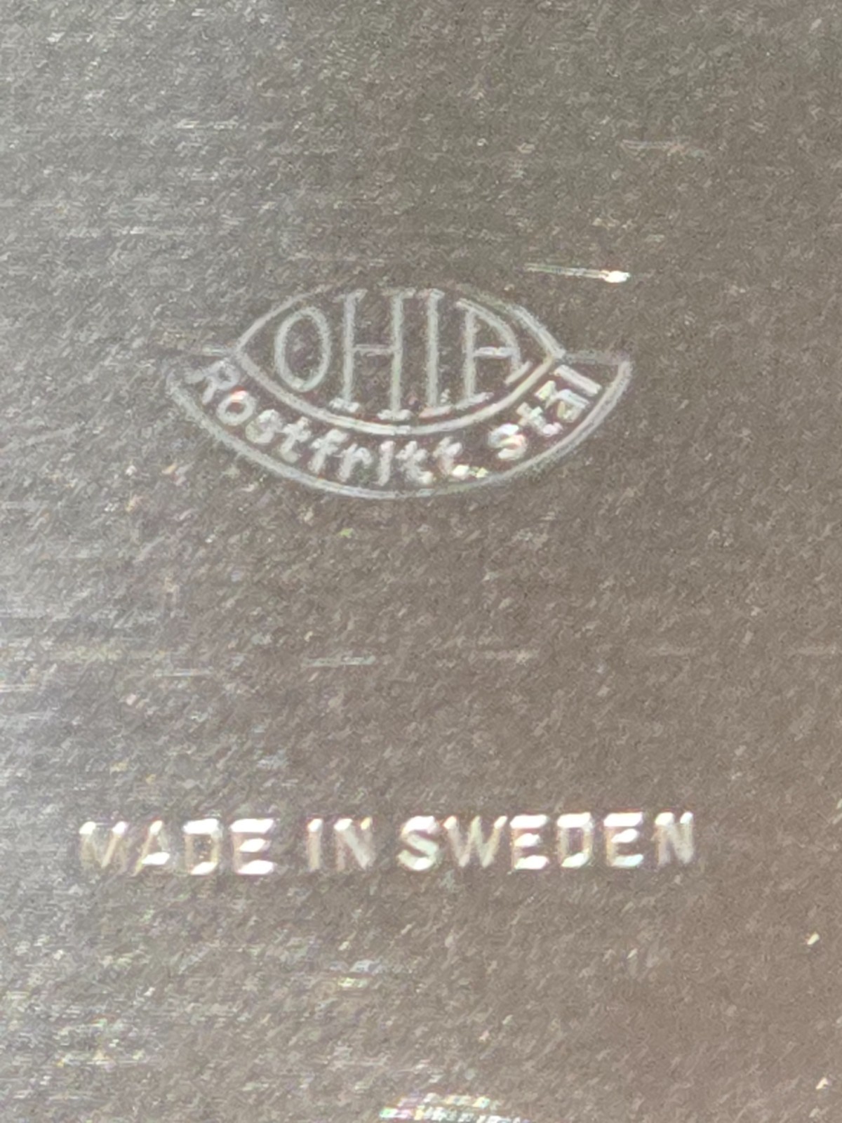 1950s Ohia Rostfritt Stal (Stainless Steel) & Teak Cigarette/Trinket Box Sweden