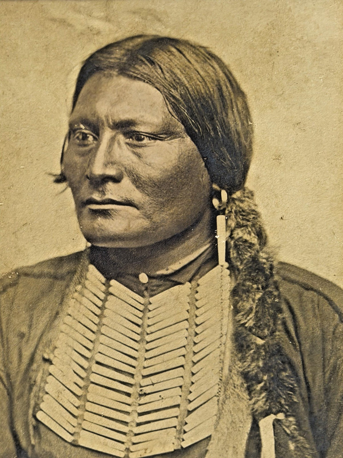 Antique Native American Indian Photograph of Chief Wah-Shun-Gah of Kaw Nation