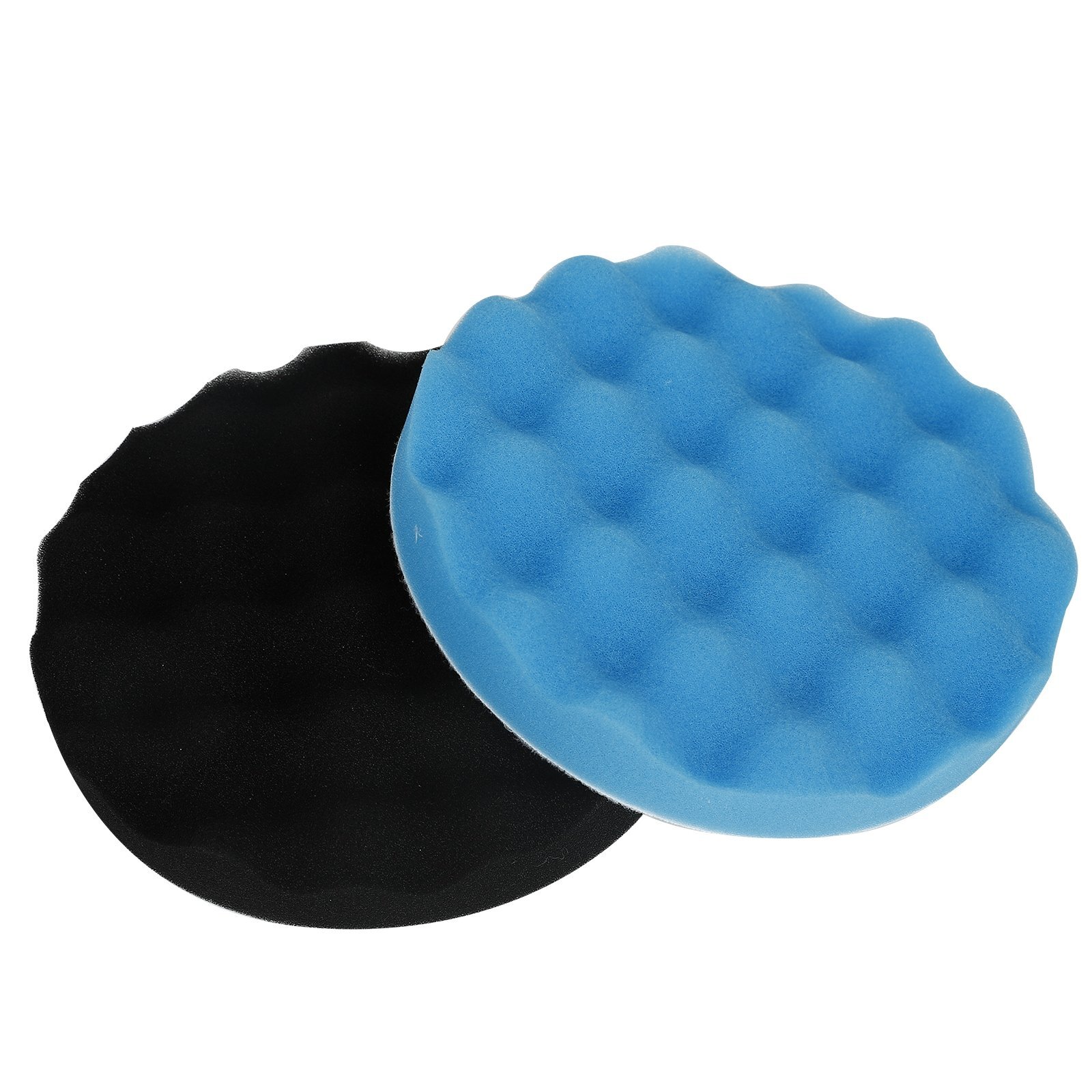 4pcs Polishing/Buffing Sponge Pads Car Polisher Foam Soft Wave Waffle Pad 7 inch
