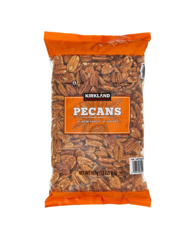 Kirkland Signature Pecan Halves 2 lbs Fresh Premium Bulk Nuts Kosher | FAST SHIP