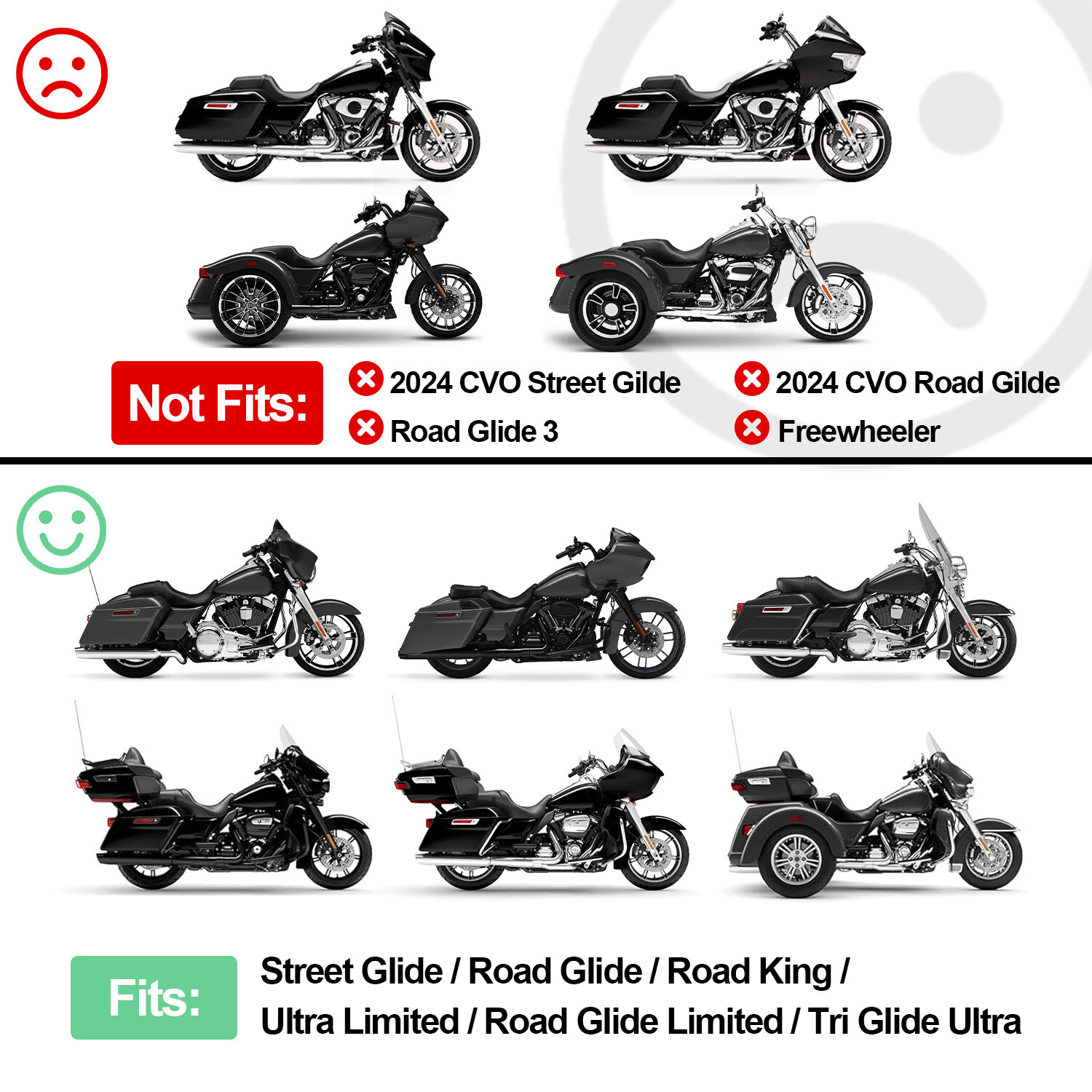 Seat For Harley Touring Street Electra Glide Road King Road Glide 09-23