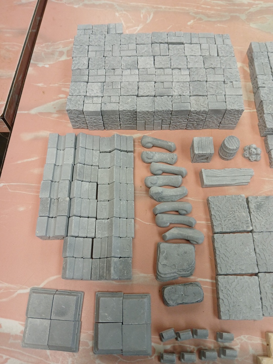 Dungeons & Dragons RPG tabletop miniature terrain lot, used