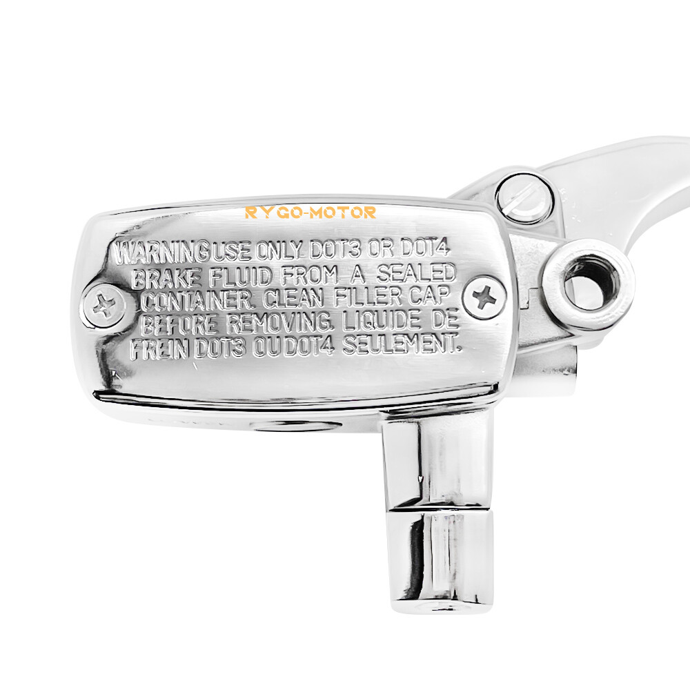 1" Motorcycle Handlebar Hydraulic Brake Master Cylinder & Clutch Lever Chrome