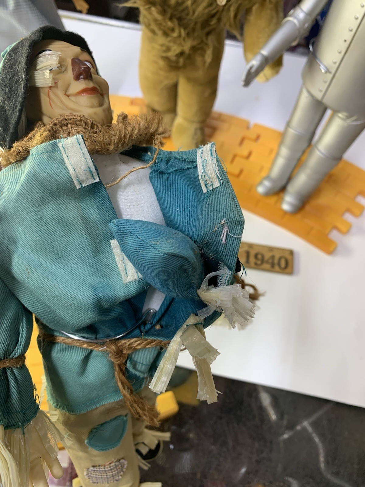 4 Wizard of Oz dolls 1987 14" Dorothy Lion Tin man Scarecrow Hamilton Gifts