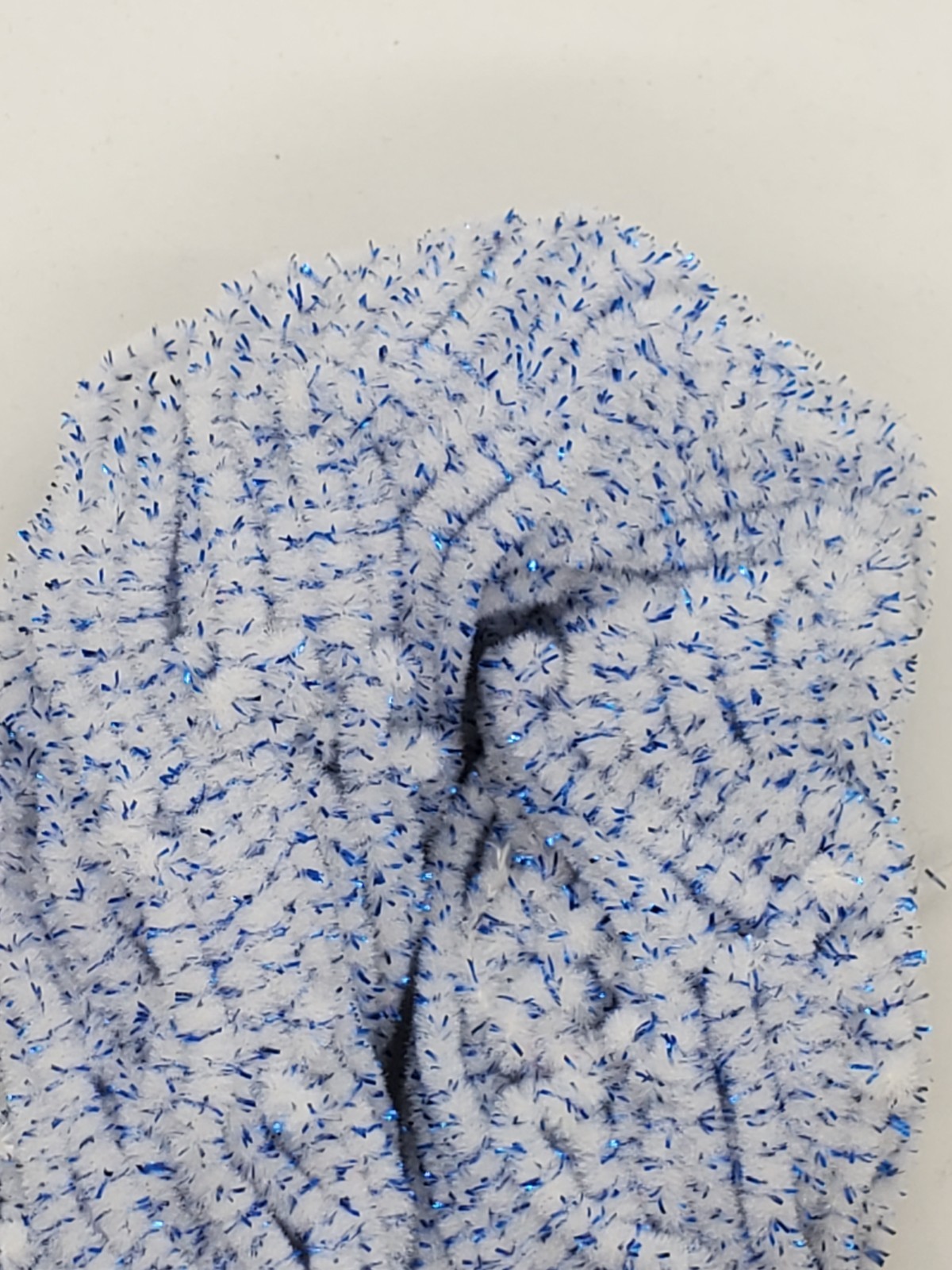 WHITE SPARKLE New Age Chenille 4 Yards Fly & Jig Tying Material You Pick Size