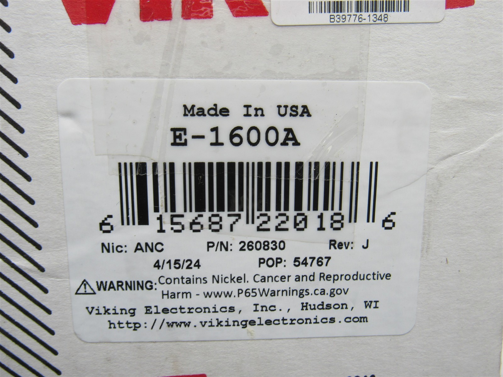 NEW Viking E-1600A ADA Compliant Red Emergency Phone