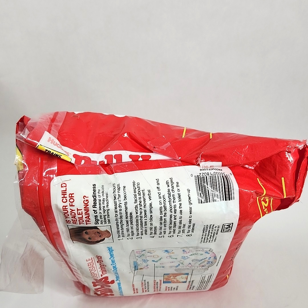 Vtg 1985 Huggies Pull Ups Disposable Training Pants 15ct Girls Med 29-38lbs USA