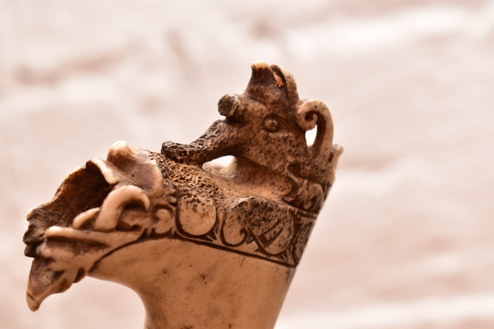 Old South East Asian Mandau Dayak Headhunters Sword Borneo Finely Carved Handle