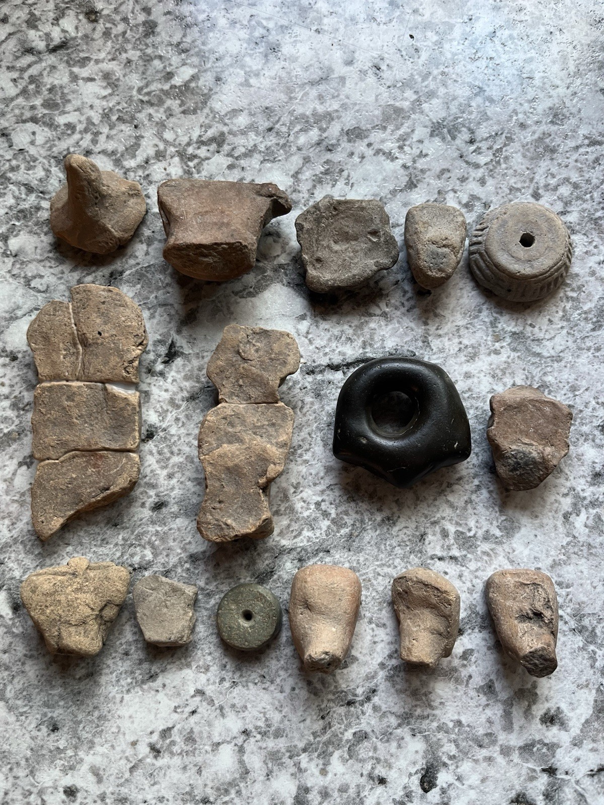 15 Teotihuacan Ancient Artifacts PreColumbian Pendant Figures Heads Beads Mayan