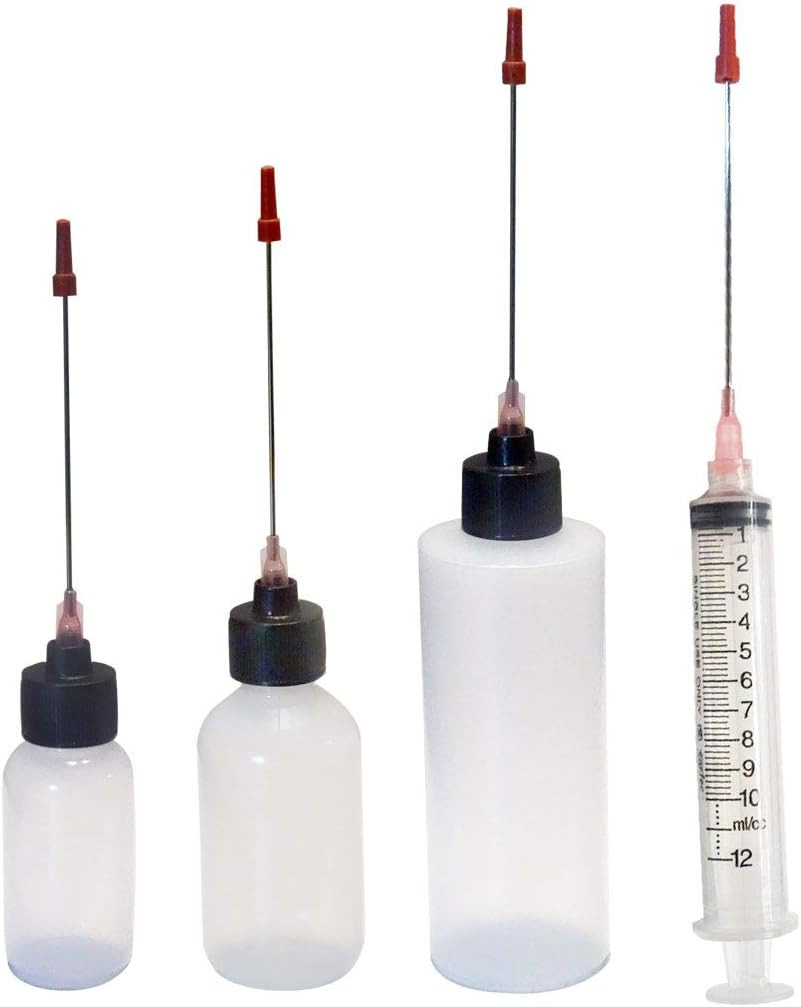 Plastic Squeeze Bottles 1Oz, 2Oz, 4Oz, and 10Ml All with 2" Stainless Applicator