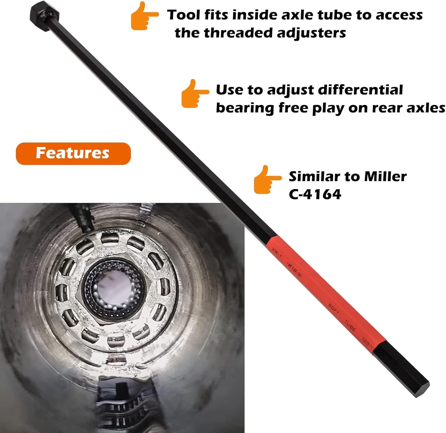 For Dodge Chrysler Rear Axle 6602 Differential Bearing Preload Wrench Tool C4164