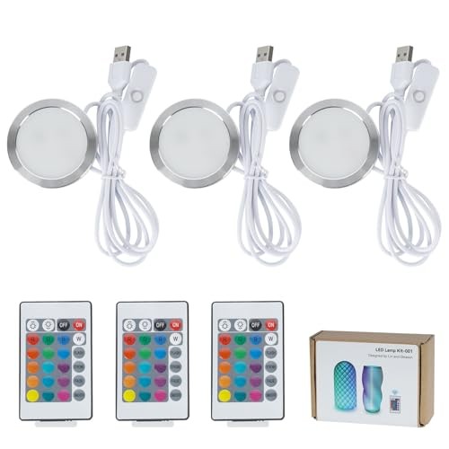 3PCS Remote Control RGB LED Lamp Kit 001 for Bambu 3PCS RGB LED Lamp Kit 001