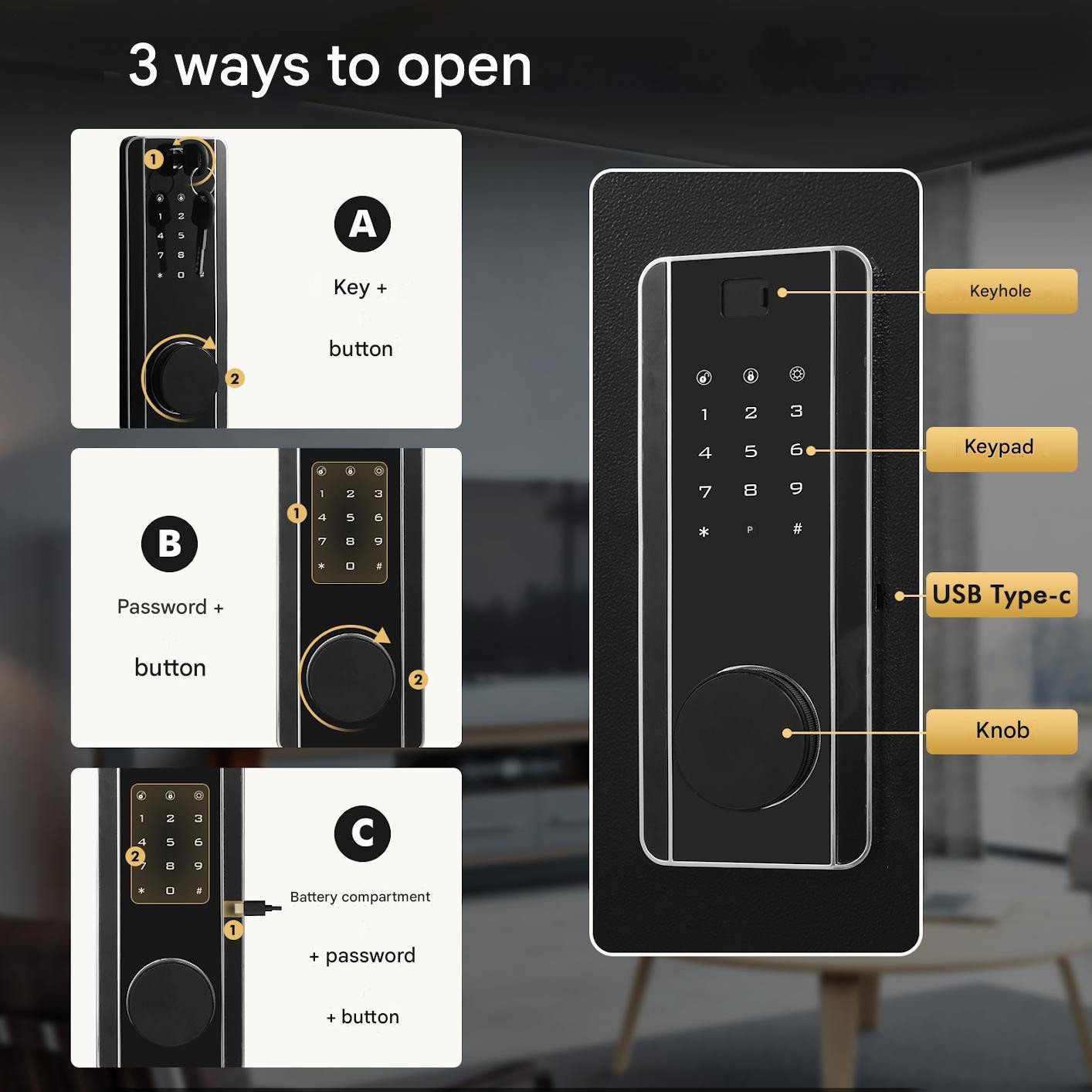 Large Safe Box Safety Steel Fireproof Digital Keypad Lock Home Cash Security New