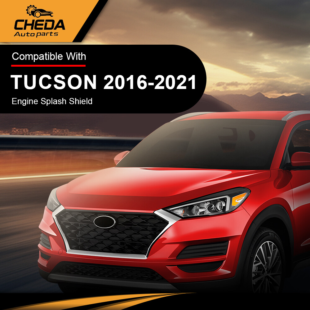 Fit For Hyundai Tucson 2016-2021 Front Engine Splash Shields Under Cover Black