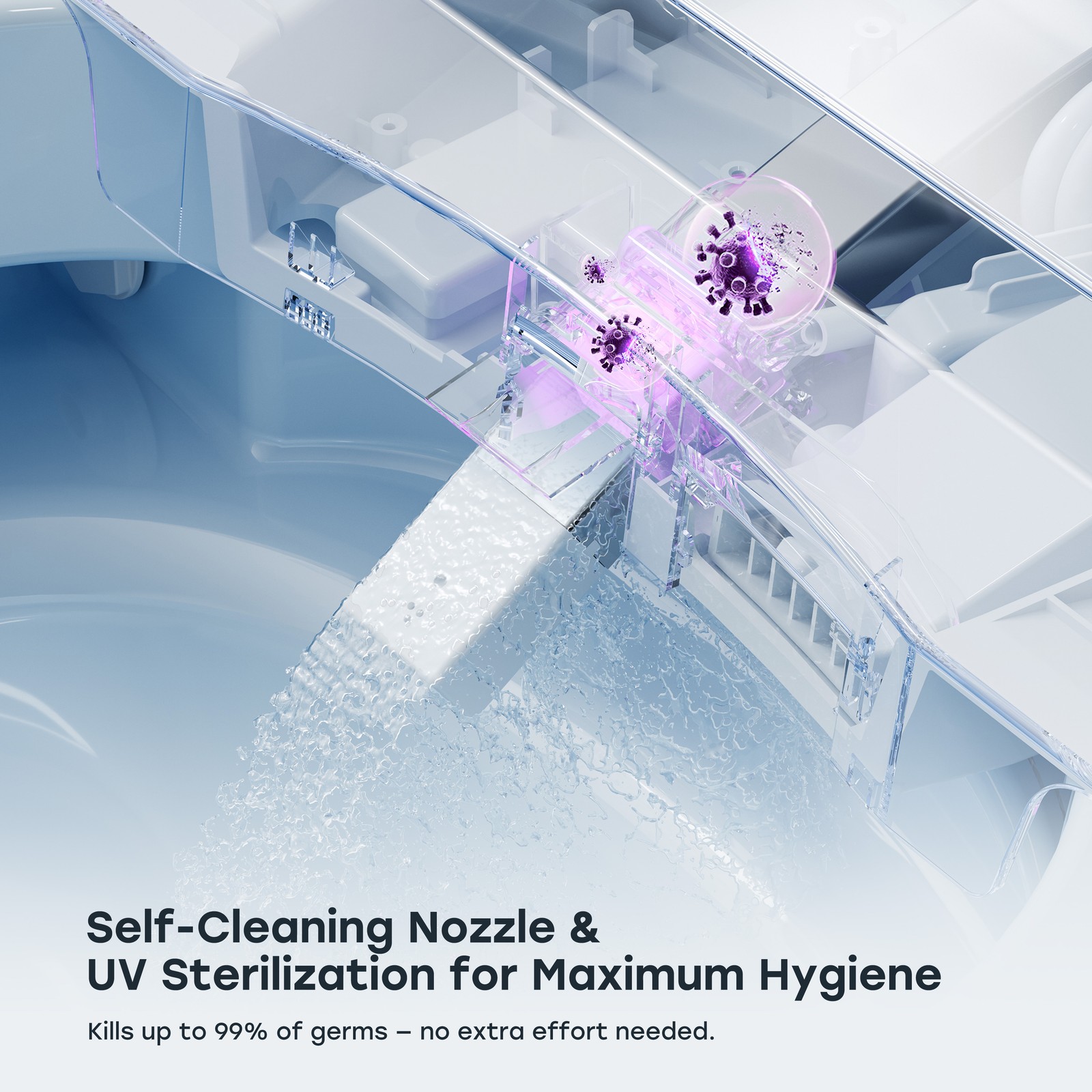 HOROW T38P Smart Toilet with bidet Flush Tank ADA Auto Open Lid 12'' Rough In