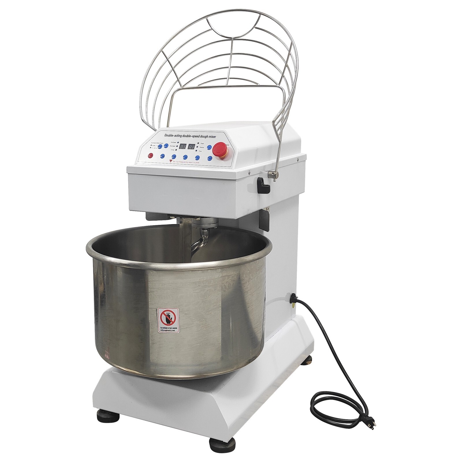 110V 40QT Commercial Dough Mixer Machine Double-acting Double-speed Food Prepara