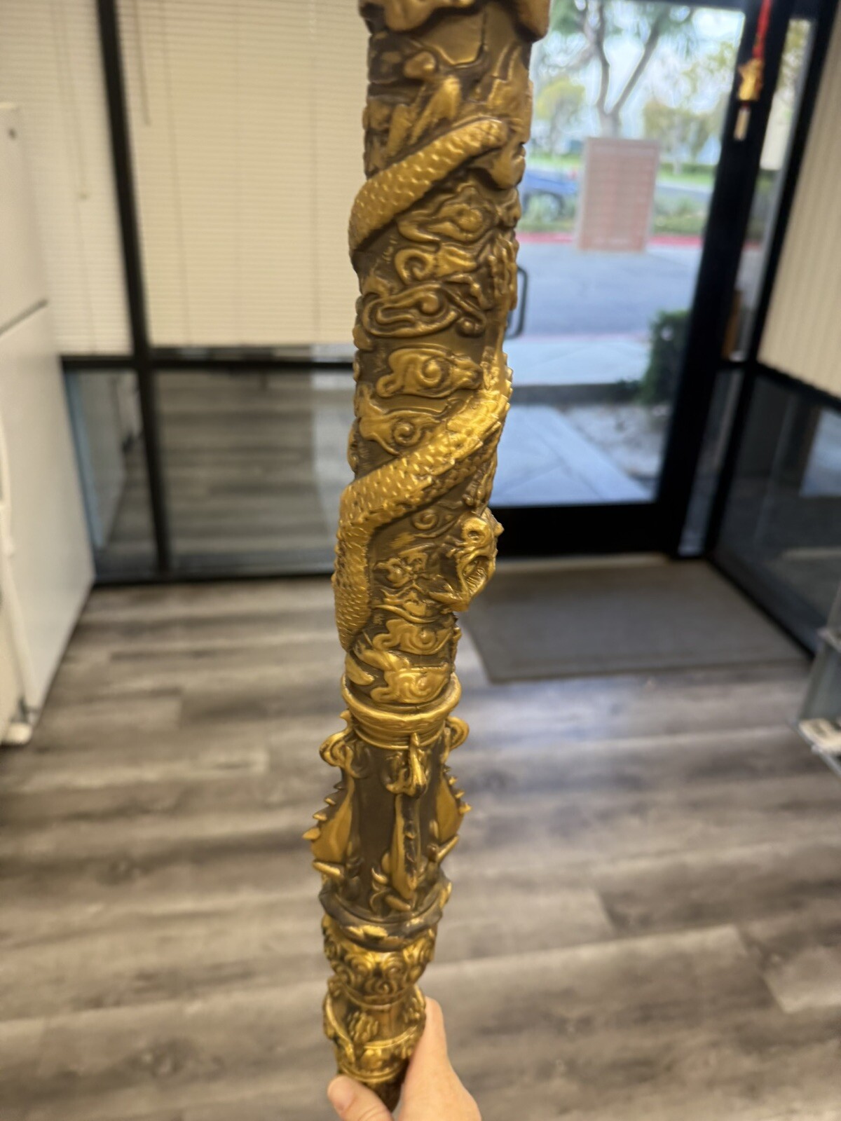 Monkey King Staff 53” Kungfu Gold Metal Wushu Sticks 1:1