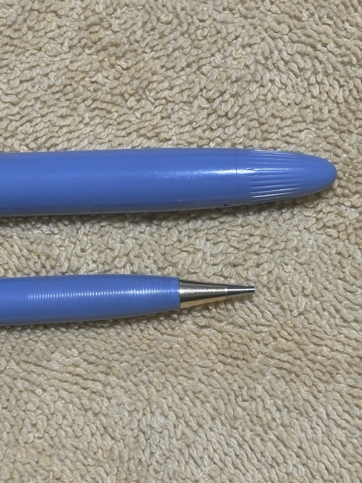 Sheaffer Vintage Snorkel Fountain Pen Mechanical Pencil Periwinkle 14k Nib